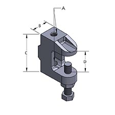 Quarter Inch Beam Clamp 