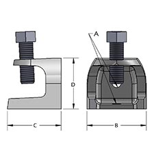 Electrical Rod Support Clamp